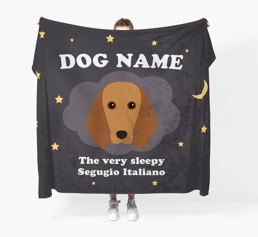 The Very Sleepy...: - Personalized {breedFullName} Throw Blanket