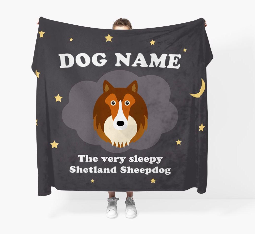 The Very Sleepy...: - Personalized {breedFullName} Throw Blanket