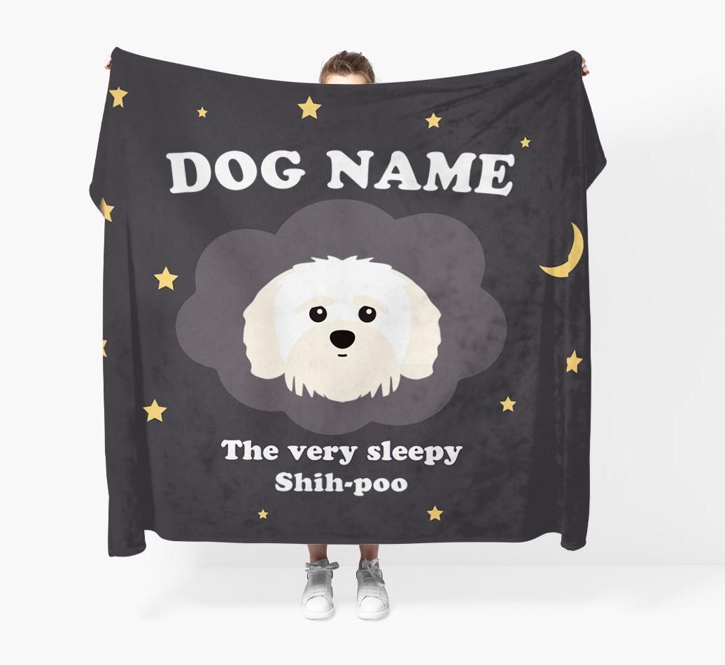 The Very Sleepy...: - Personalized {breedFullName} Throw Blanket