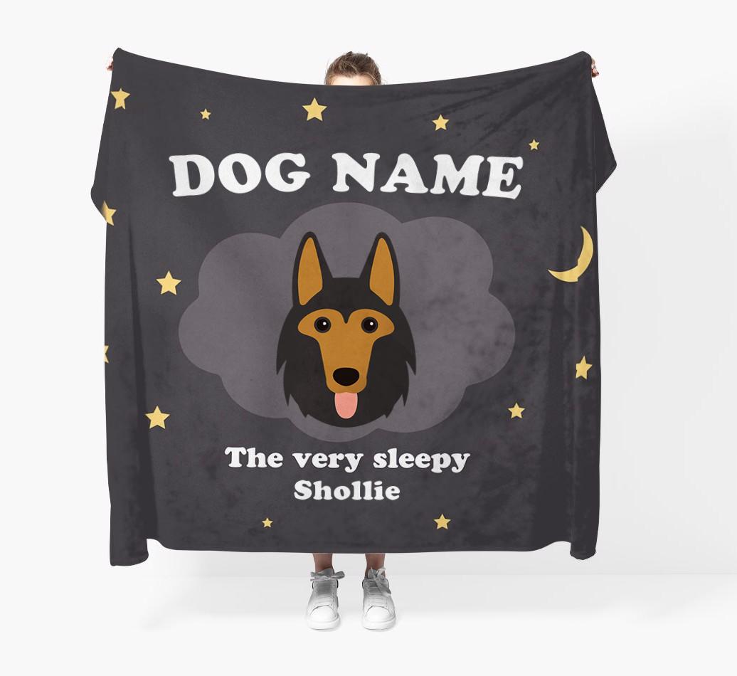 The Very Sleepy...: - Personalized {breedFullName} Throw Blanket