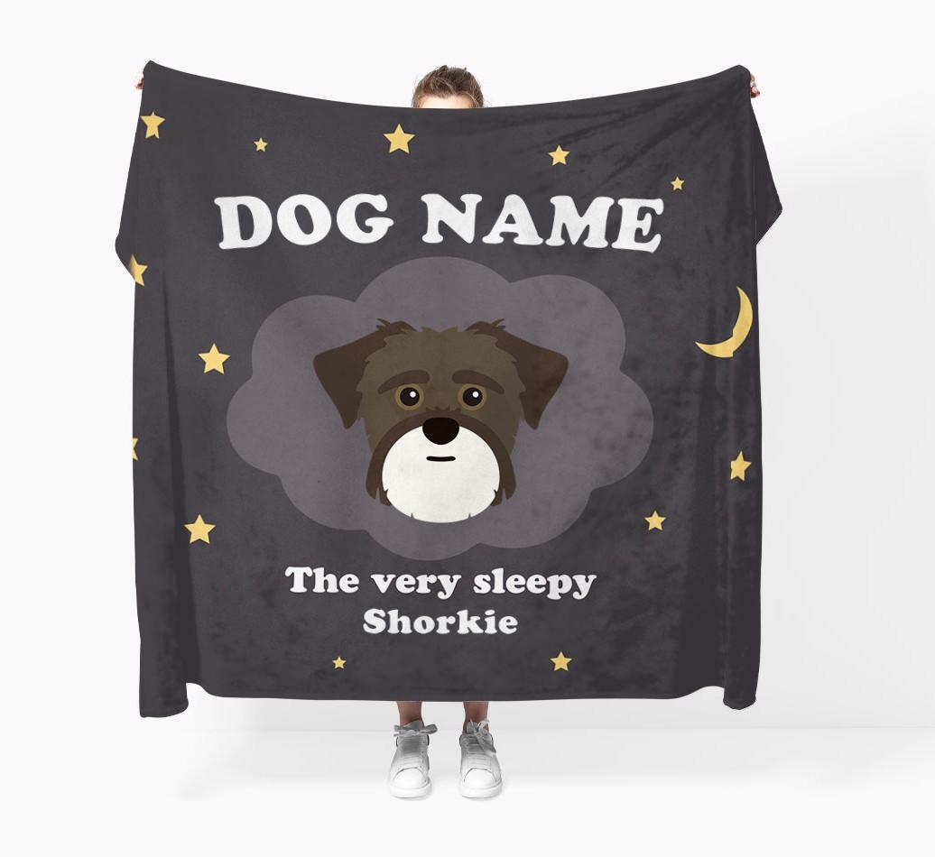 The Very Sleepy...: - Personalized {breedFullName} Throw Blanket