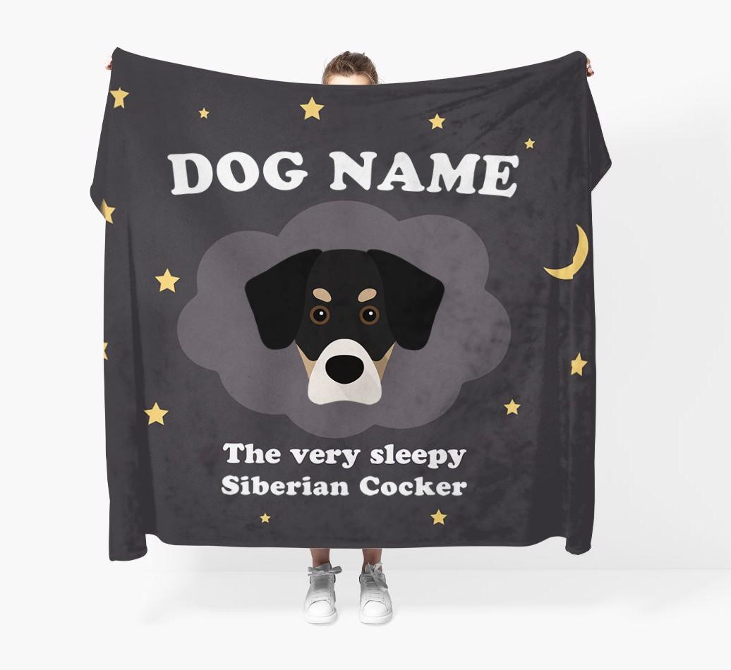 The Very Sleepy...: - Personalized {breedFullName} Throw Blanket