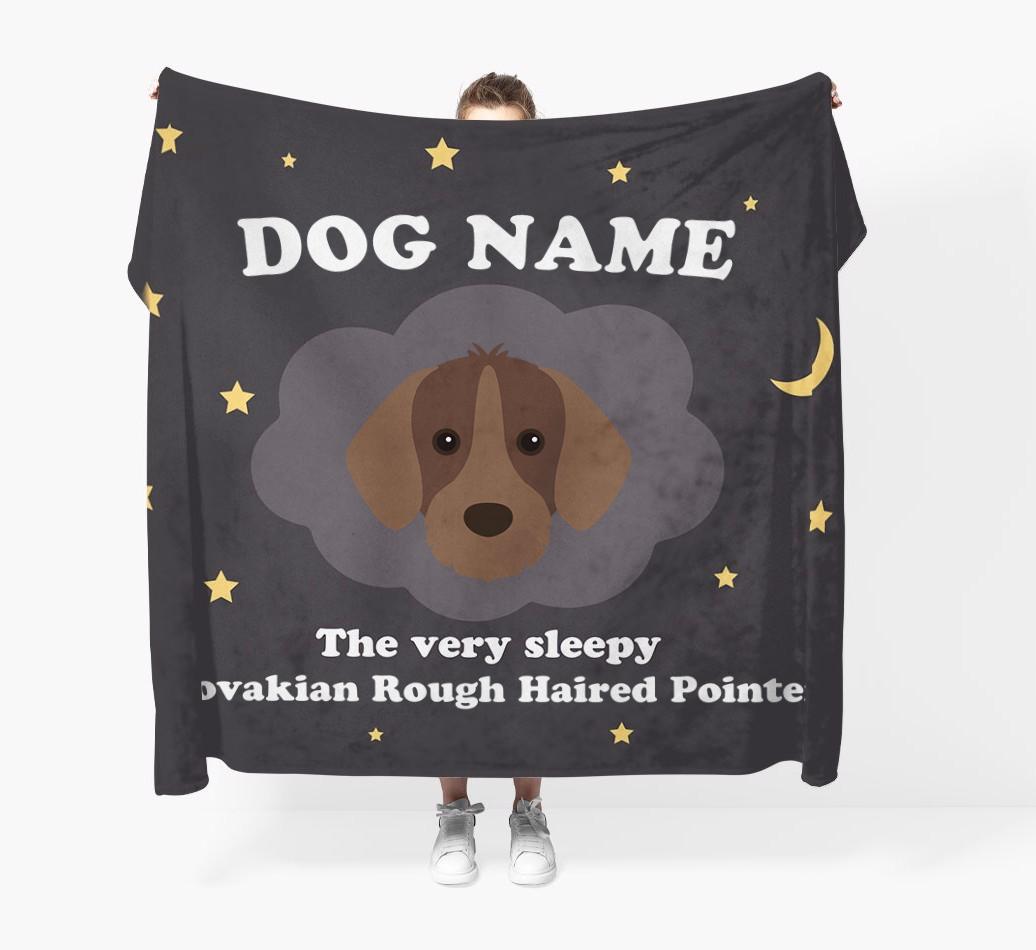 The Very Sleepy...: - Personalized {breedFullName} Throw Blanket