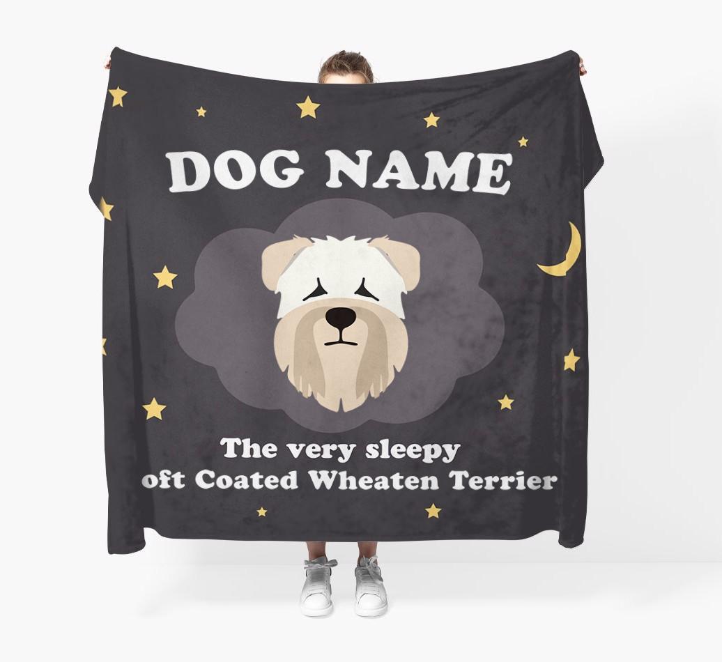 The Very Sleepy...: - Personalized {breedFullName} Throw Blanket