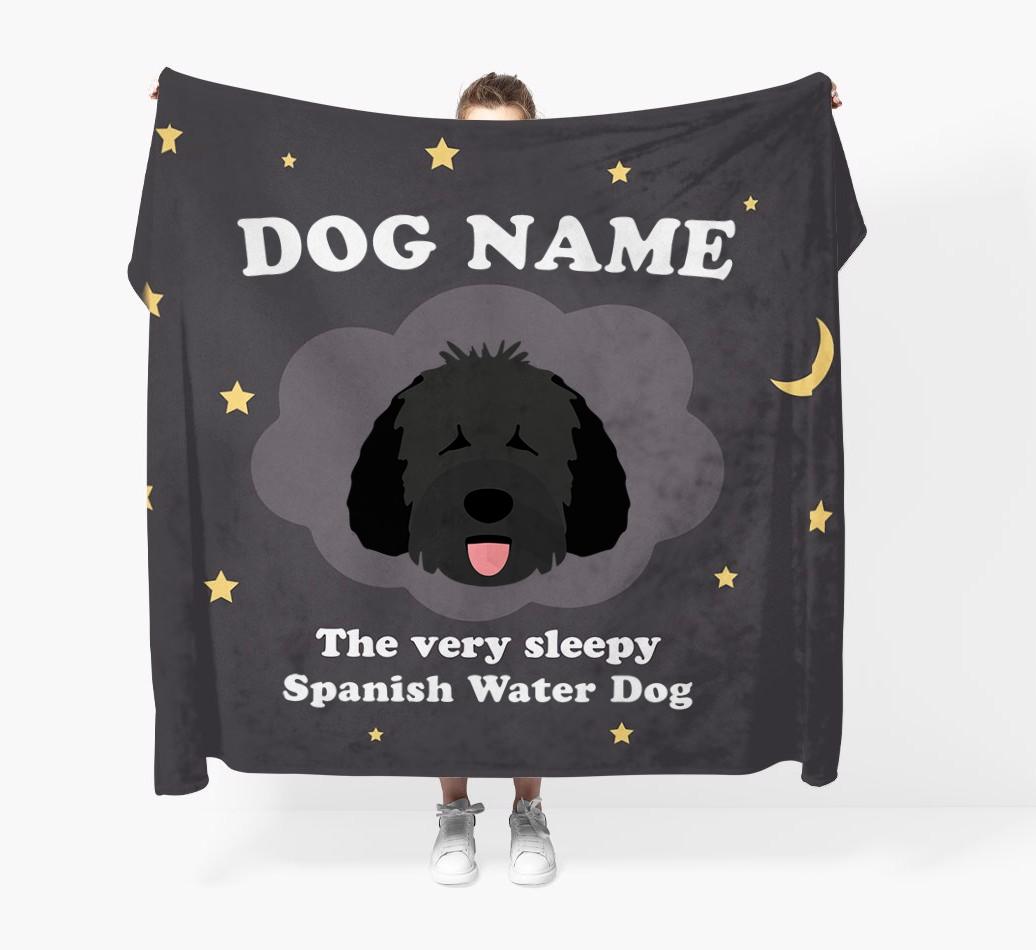The Very Sleepy...: - Personalized {breedFullName} Throw Blanket
