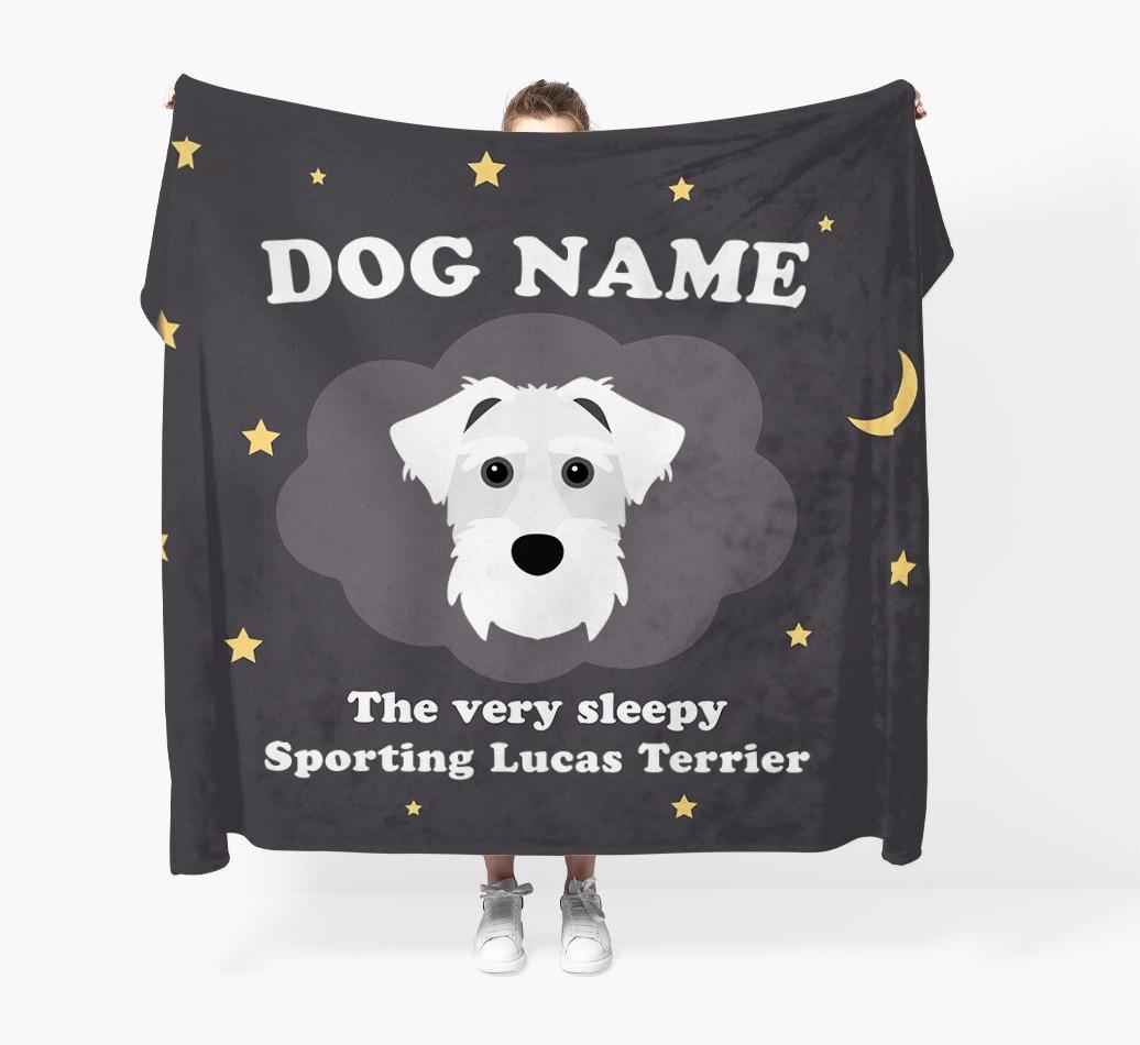 The Very Sleepy...: - Personalized {breedFullName} Throw Blanket