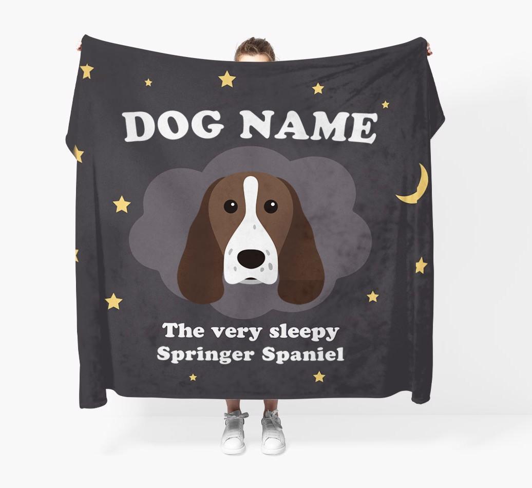 The Very Sleepy...: - Personalized {breedFullName} Throw Blanket