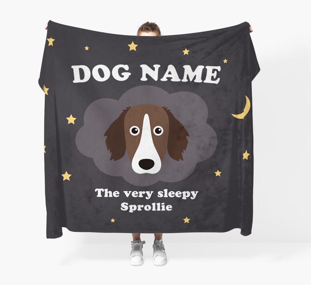 The Very Sleepy...: - Personalized {breedFullName} Throw Blanket