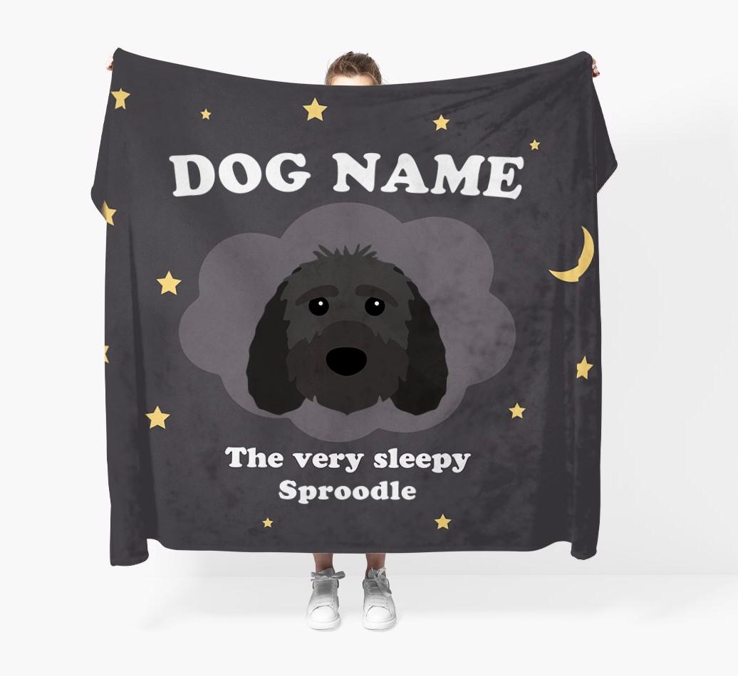 The Very Sleepy...: - Personalized {breedFullName} Throw Blanket