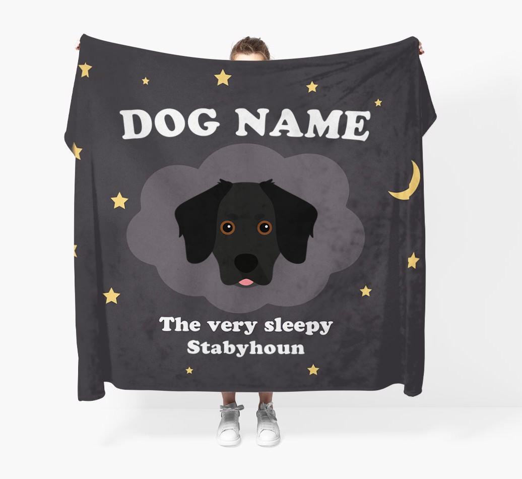 The Very Sleepy...: - Personalized {breedFullName} Throw Blanket