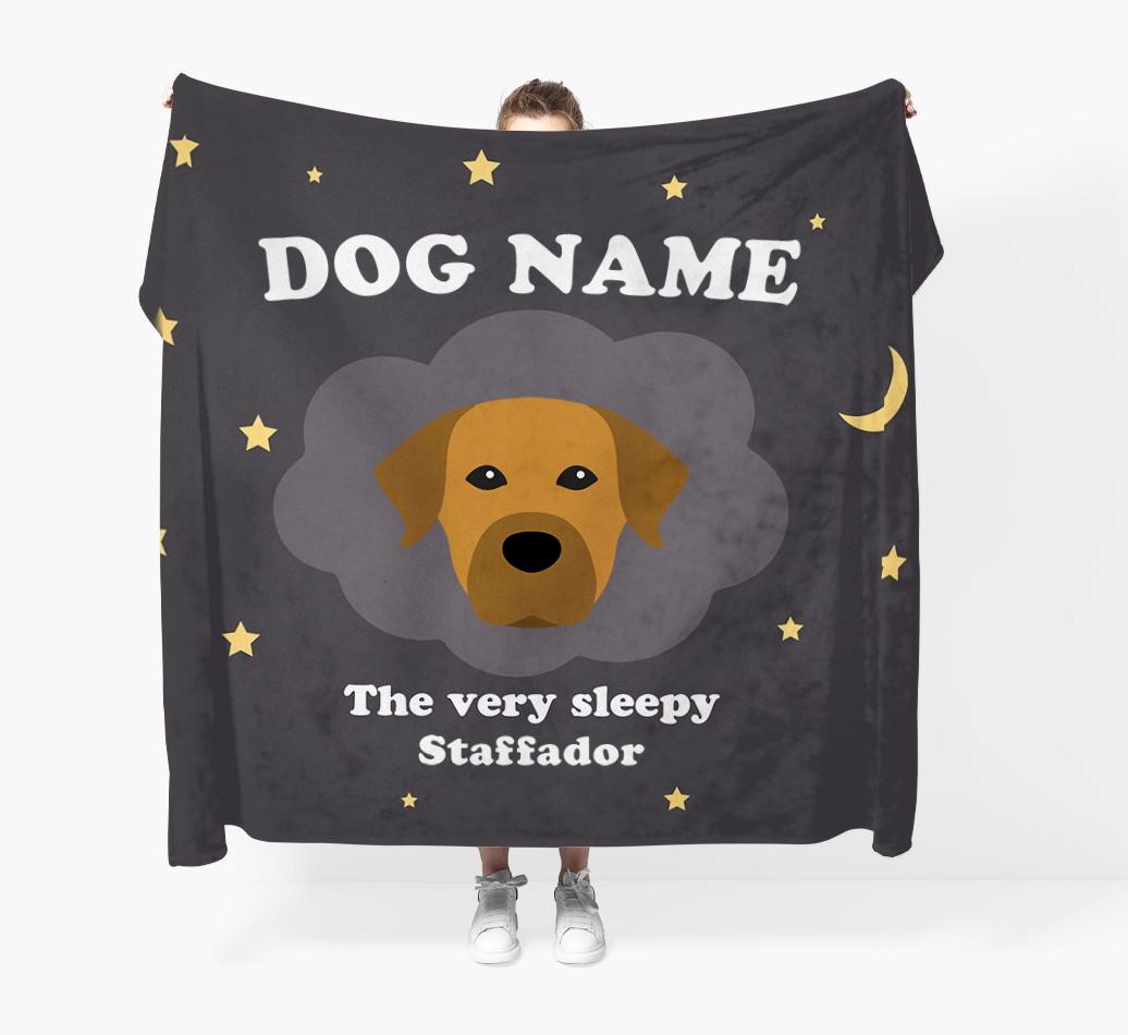The Very Sleepy...: - Personalized {breedFullName} Throw Blanket