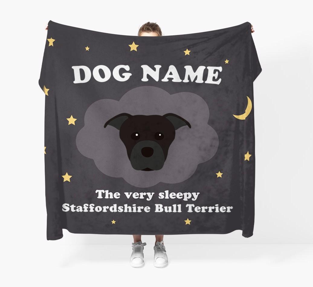 The Very Sleepy...: - Personalized {breedFullName} Throw Blanket