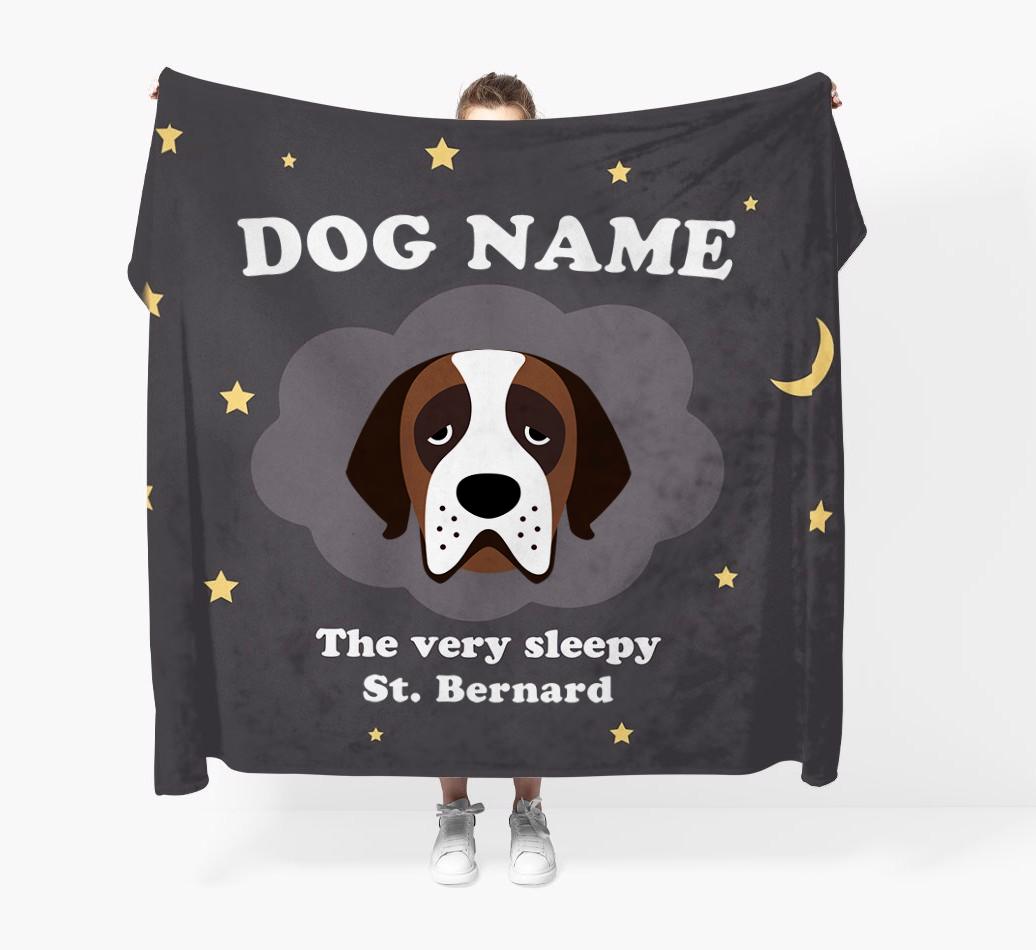 The Very Sleepy...: - Personalized {breedFullName} Throw Blanket