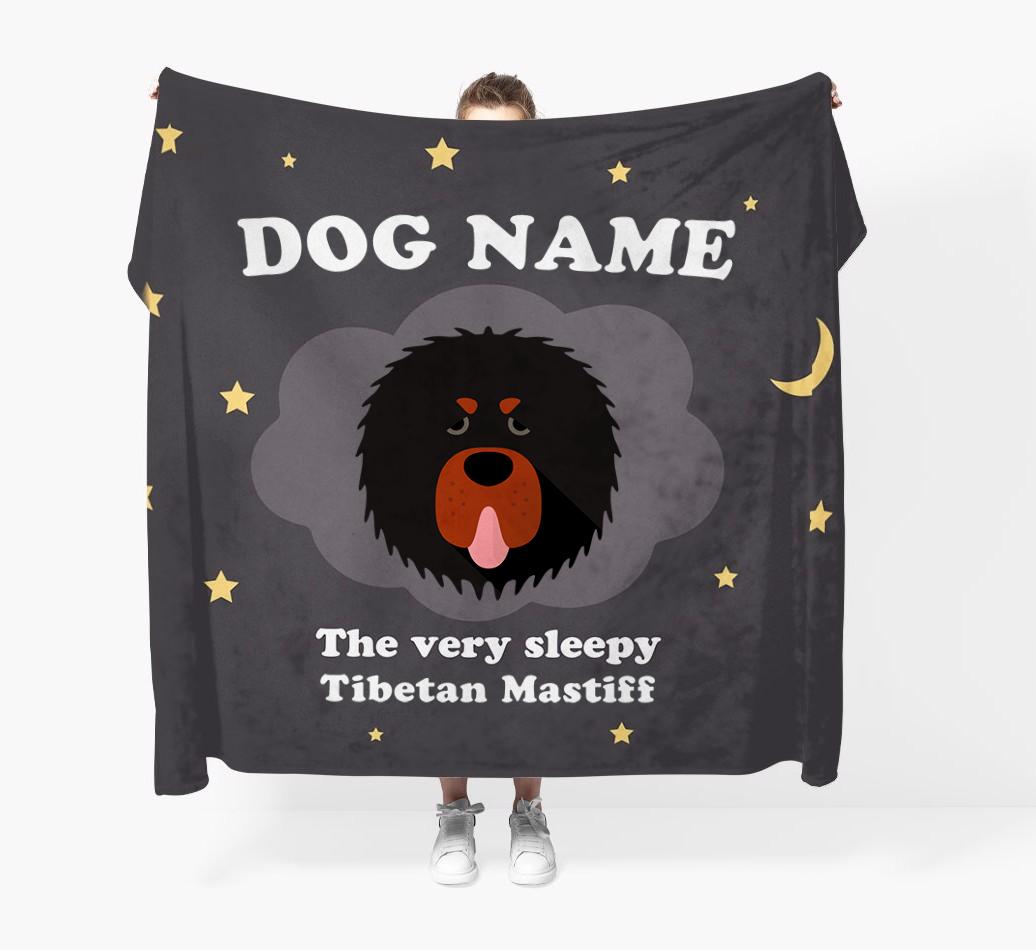 The Very Sleepy...: - Personalized {breedFullName} Throw Blanket