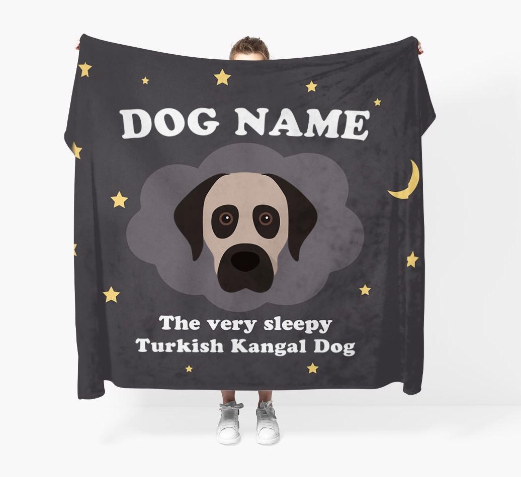 The Very Sleepy...: - Personalized {breedFullName} Throw Blanket