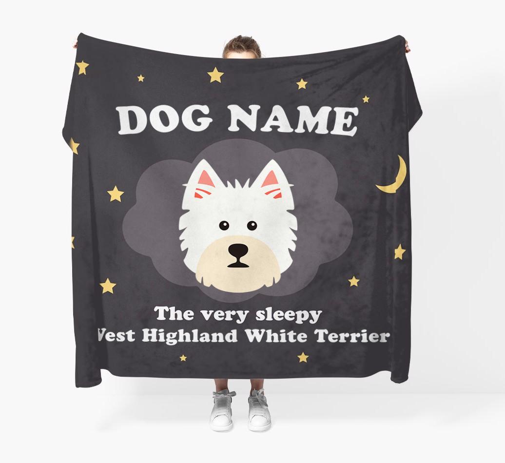 The Very Sleepy...: - Personalized {breedFullName} Throw Blanket