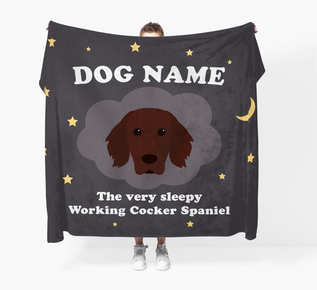 The Very Sleepy...: - Personalized {breedFullName} Throw Blanket