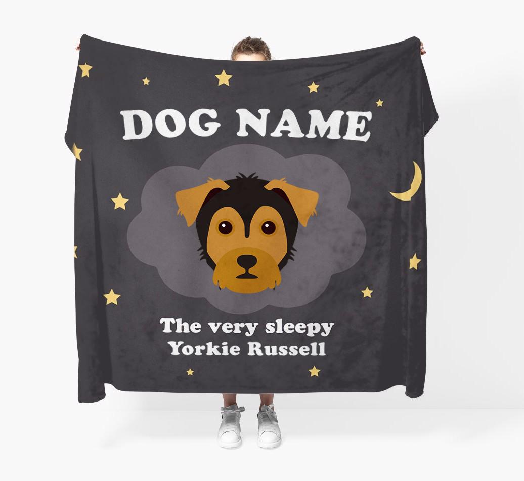 The Very Sleepy...: - Personalized {breedFullName} Throw Blanket