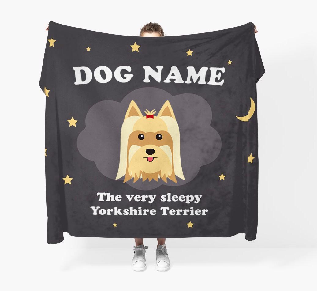 The Very Sleepy...: - Personalized {breedFullName} Throw Blanket
