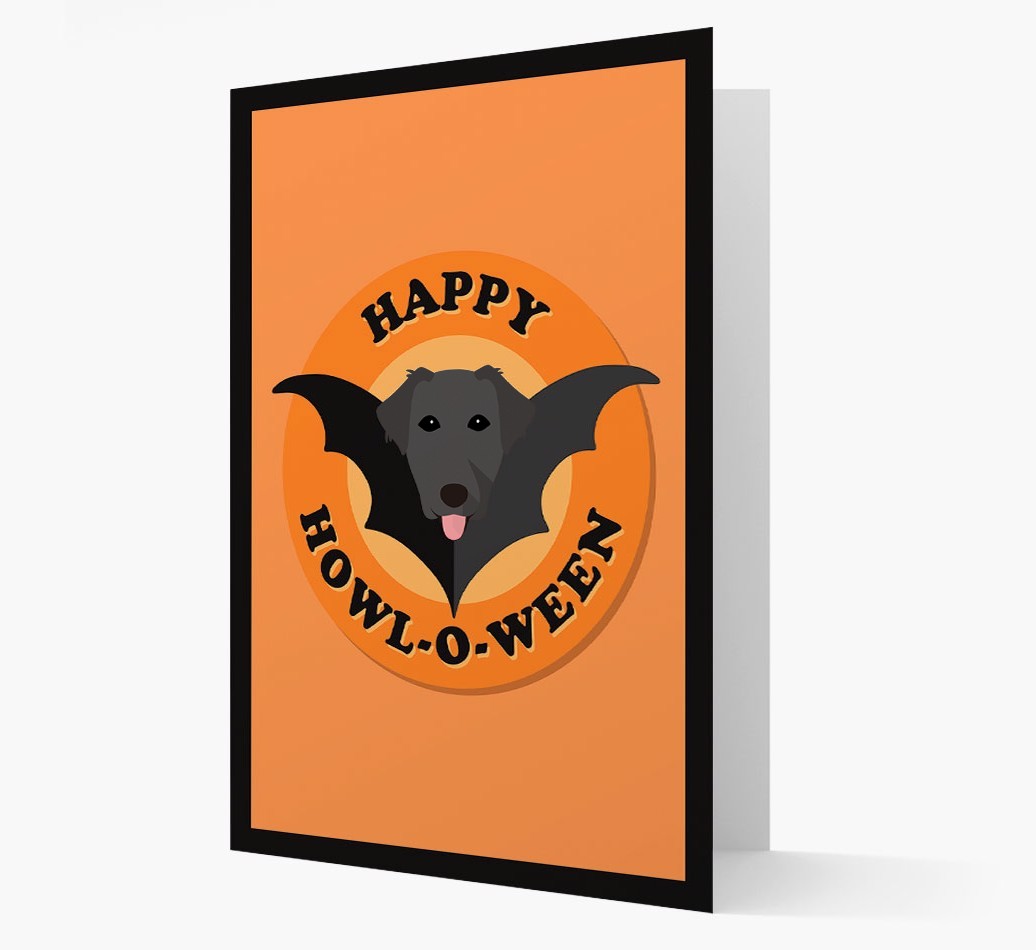'Happy Howl-o-ween' - Personalized {breedFullName} Halloween Card