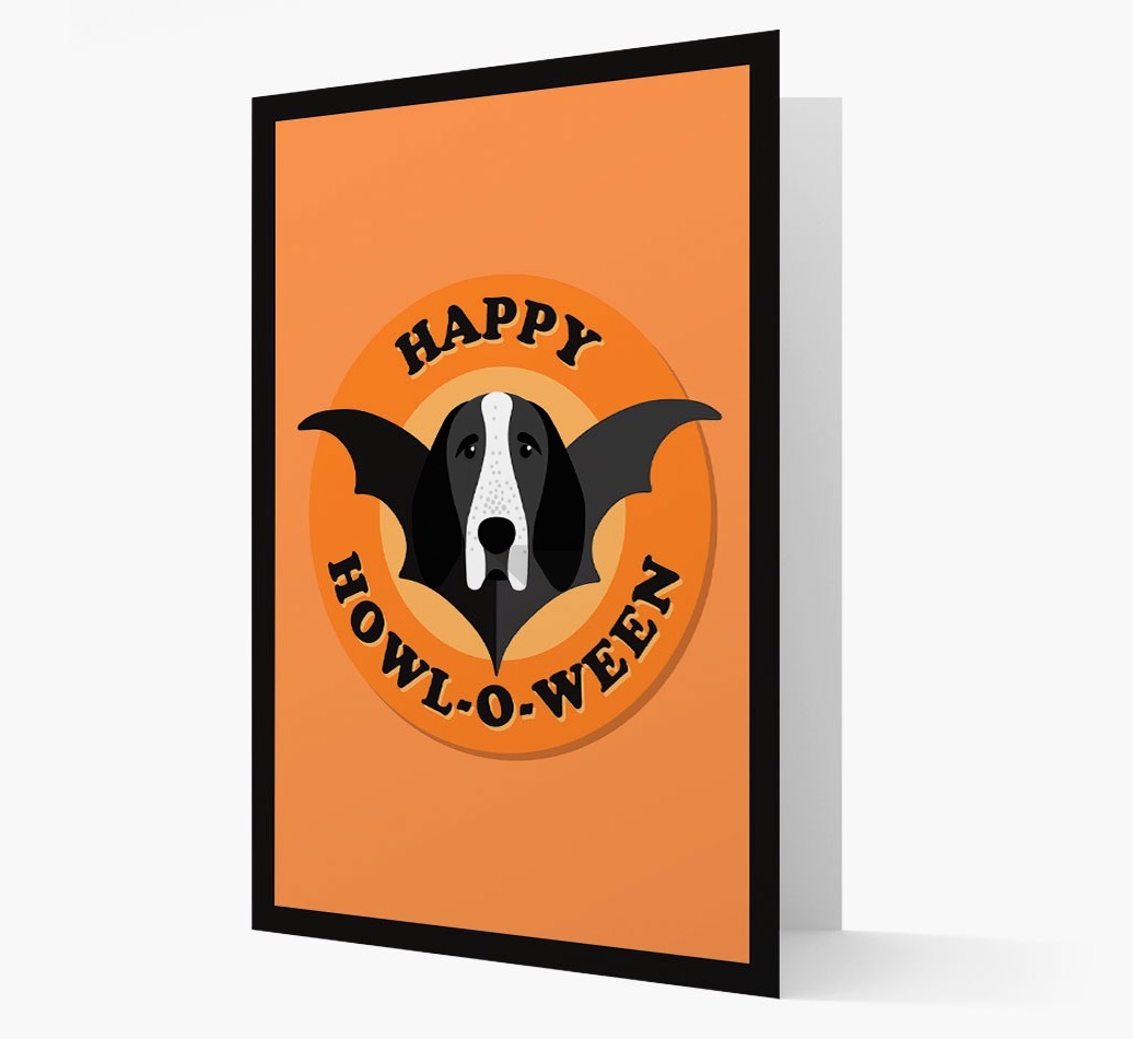 'Happy Howl-o-ween' - Personalized {breedFullName} Halloween Card