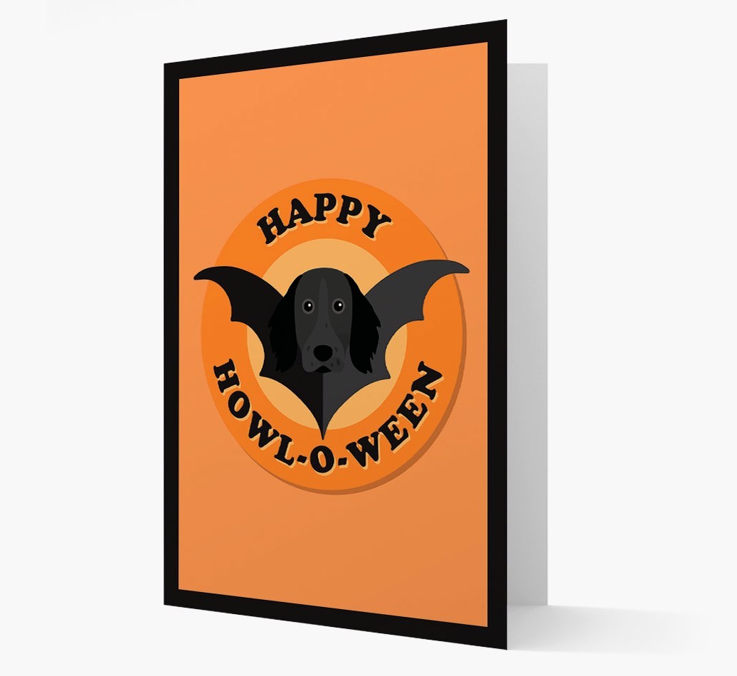 'Happy Howl-o-ween' - Personalized {breedFullName} Halloween Card
