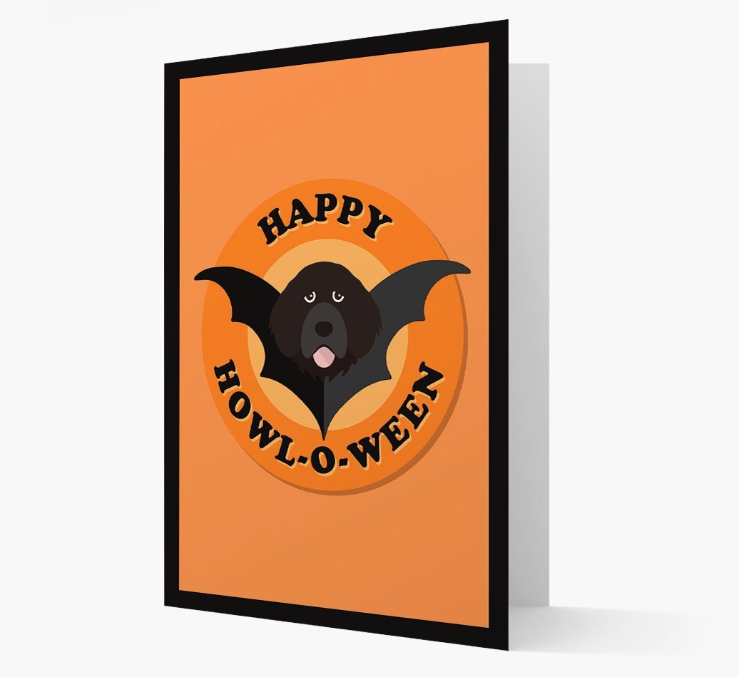 'Happy Howl-o-ween' - Personalised {breedFullName} Halloween Card