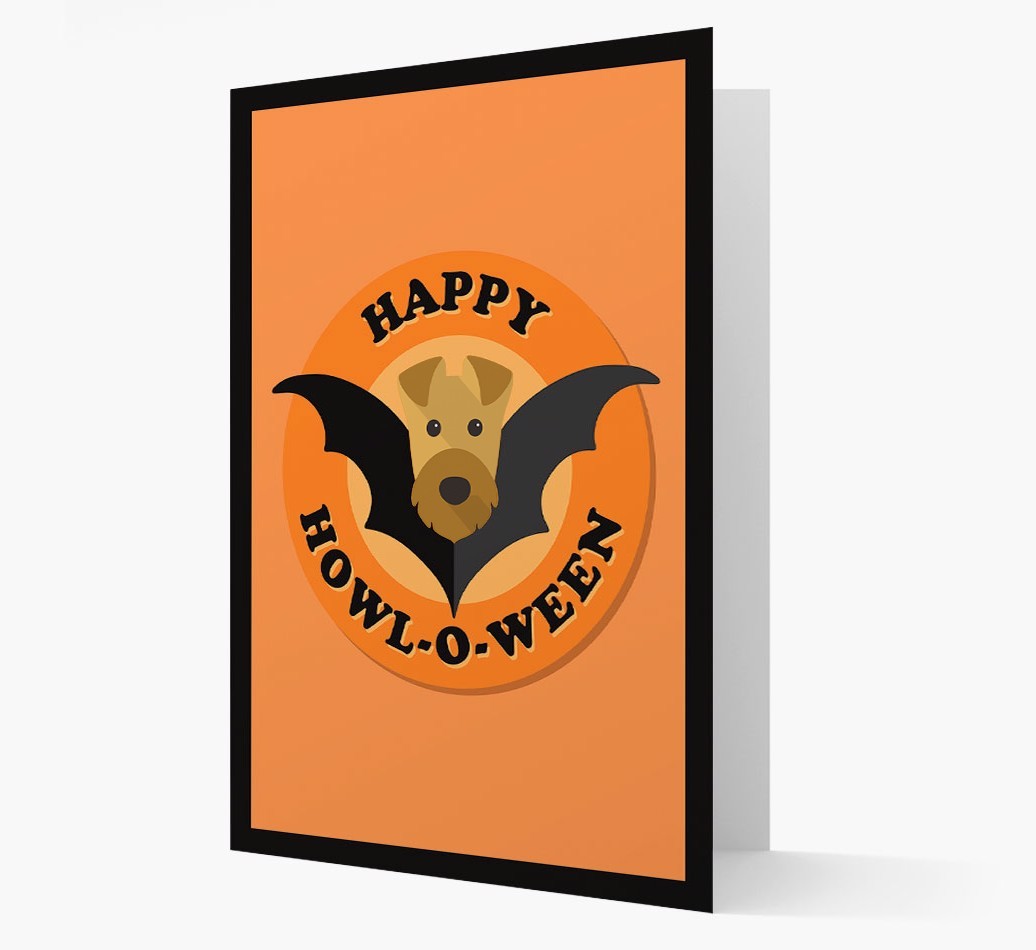 'Happy Howl-o-ween' - Personalized {breedFullName} Halloween Card