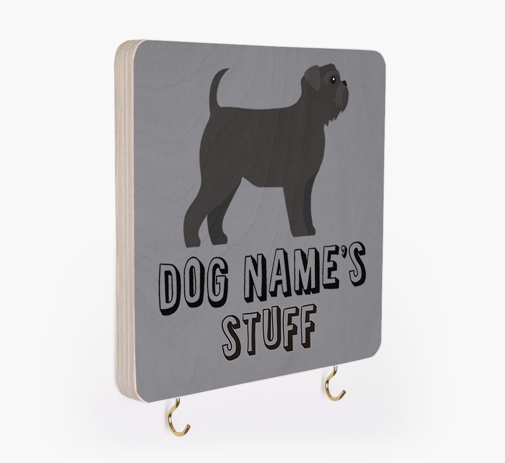 'Dog's Stuff' - Personalized {breedFullName} Lead & Collar Hanger