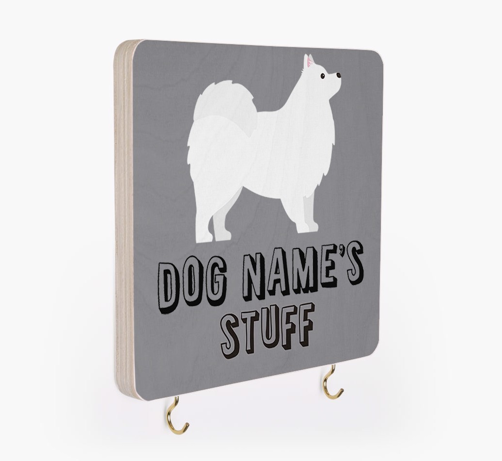 'Dog's Stuff' - Personalized {breedFullName} Lead & Collar Hanger