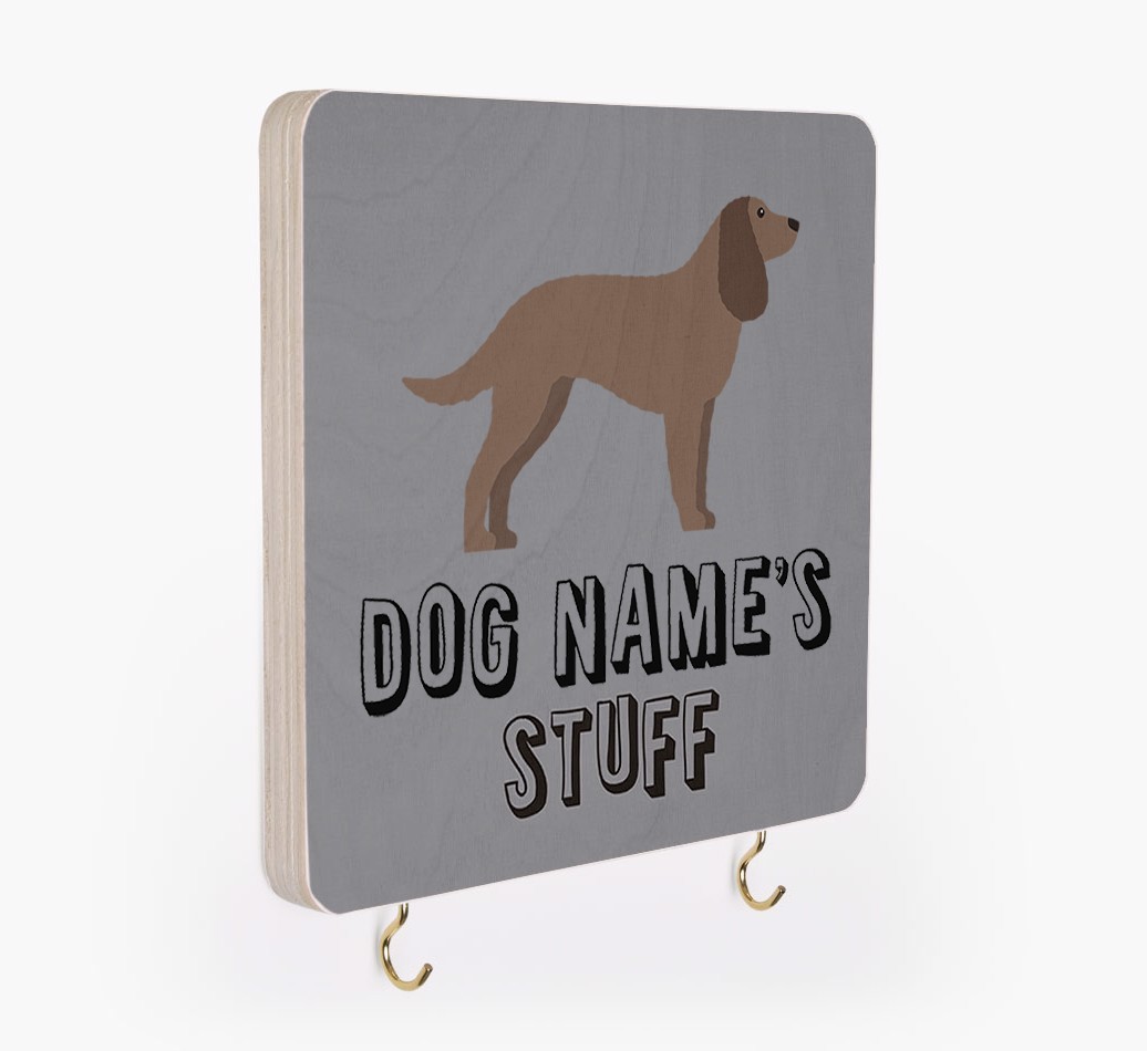 'Dog's Stuff' - Personalized {breedFullName} Lead & Collar Hanger