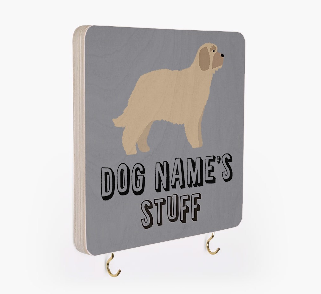 'Dog's Stuff' - Personalized {breedFullName} Lead & Collar Hanger