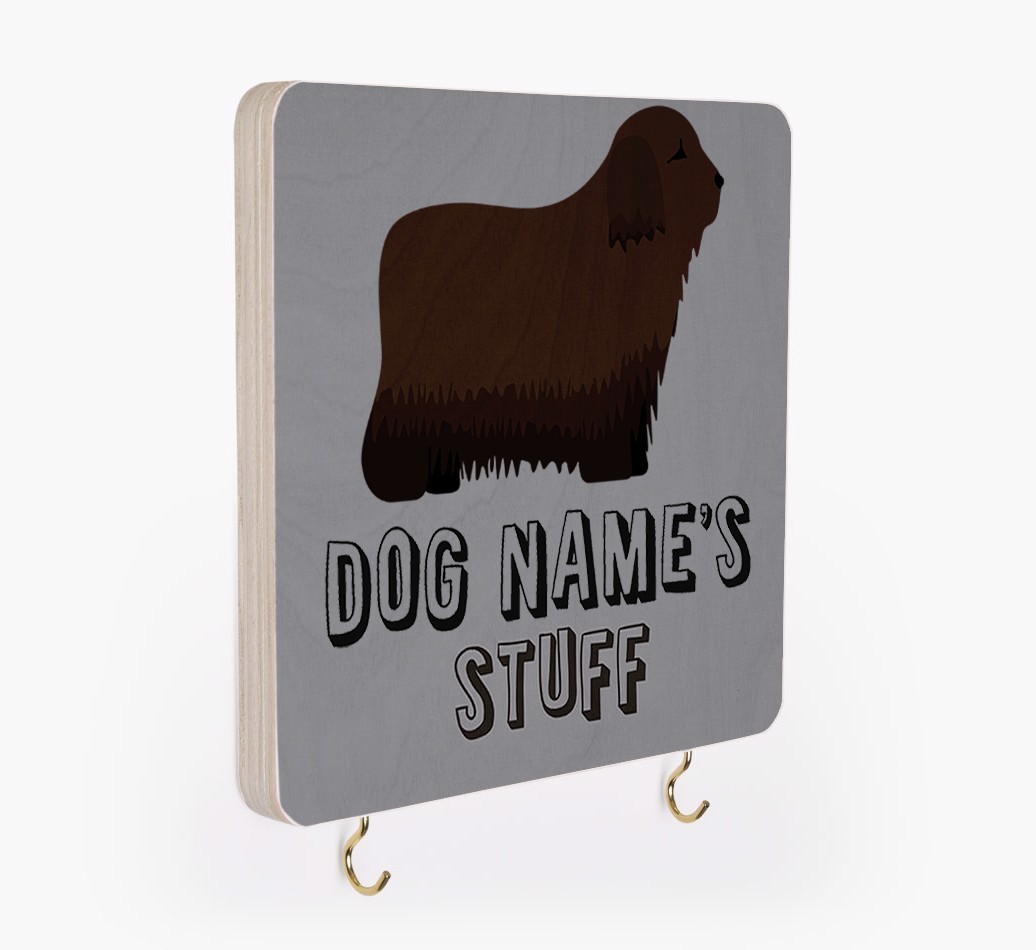 'Dog's Stuff' - Personalised {breedFullName} Lead & Collar Hanger