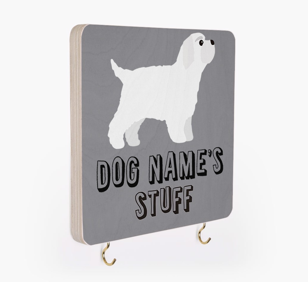 'Dog's Stuff' - Personalized {breedFullName} Lead & Collar Hanger
