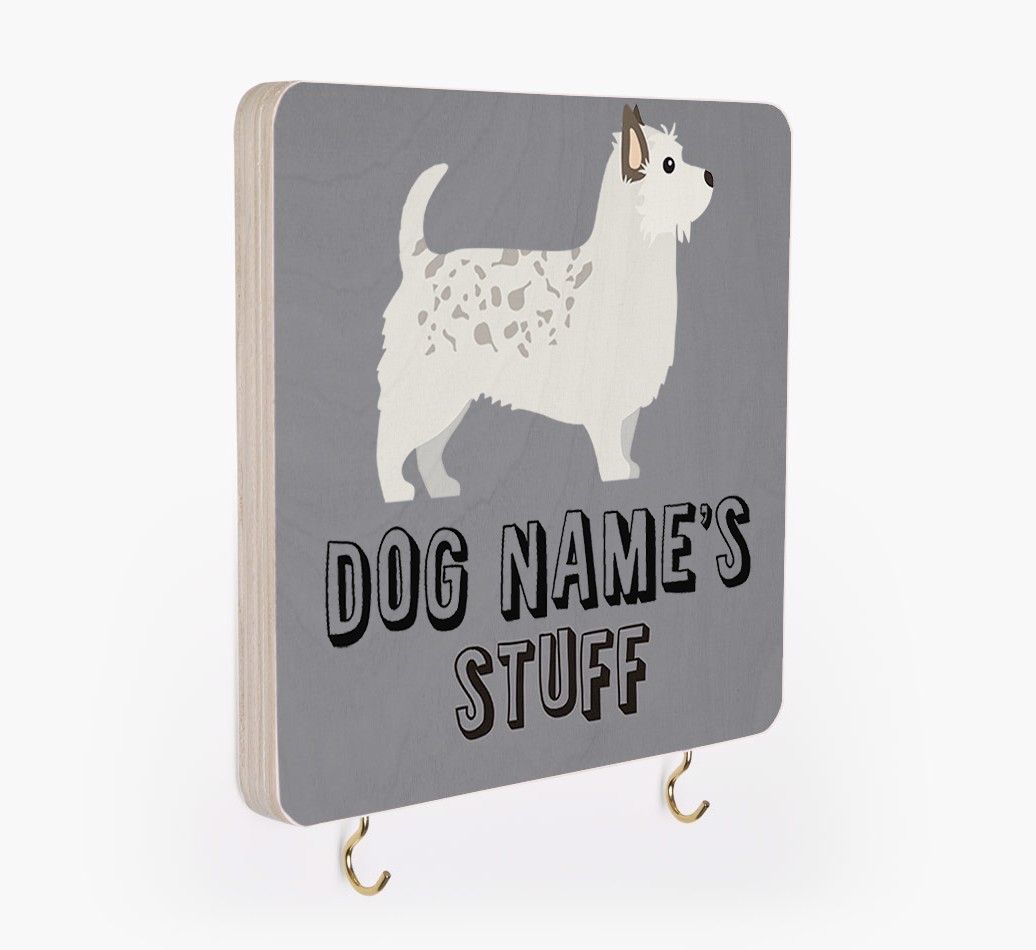 'Dog's Stuff' - Personalized {breedFullName} Lead & Collar Hanger