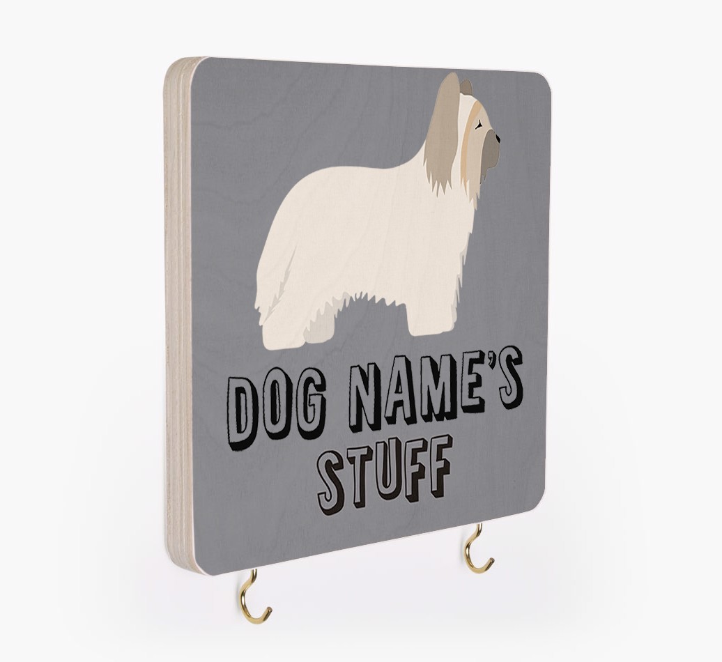 'Dog's Stuff' - Personalized {breedFullName} Lead & Collar Hanger