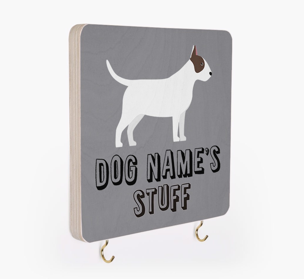 'Dog's Stuff' - Personalised {breedFullName} Lead & Collar Hanger