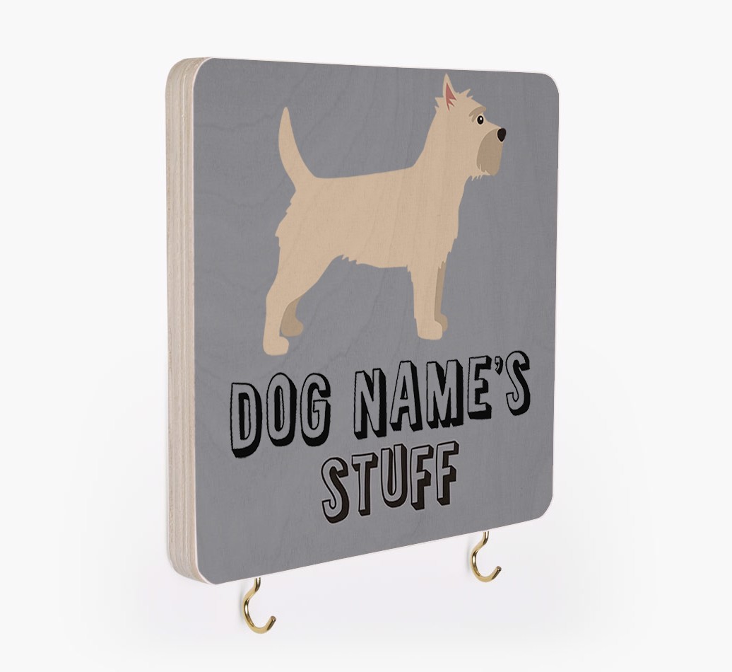 'Dog's Stuff' - Personalized {breedFullName} Lead & Collar Hanger