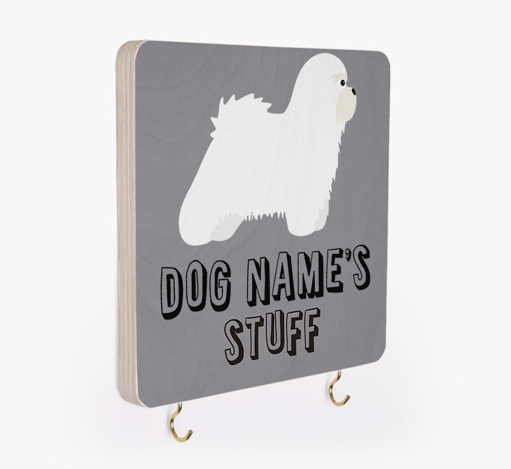 'Dog's Stuff' - Personalised {breedFullName} Lead & Collar Hanger