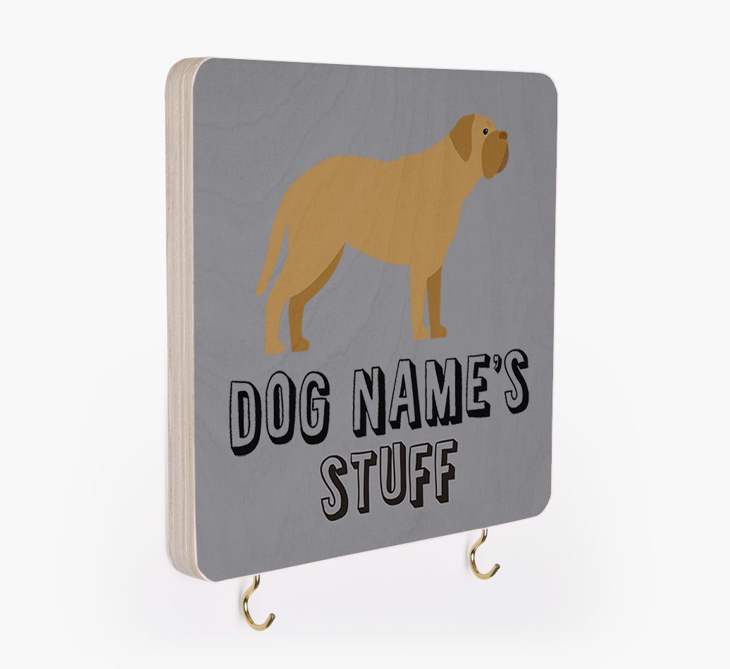 'Dog's Stuff' - Personalized {breedFullName} Lead & Collar Hanger