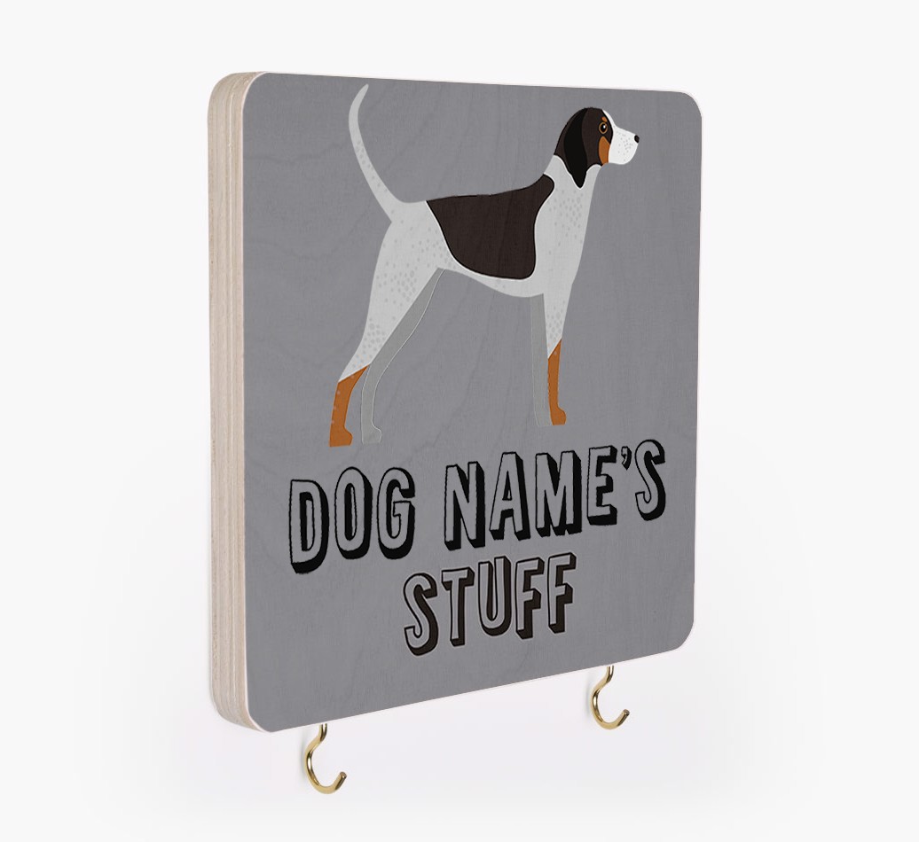 'Dog's Stuff' - Personalized {breedFullName} Lead & Collar Hanger