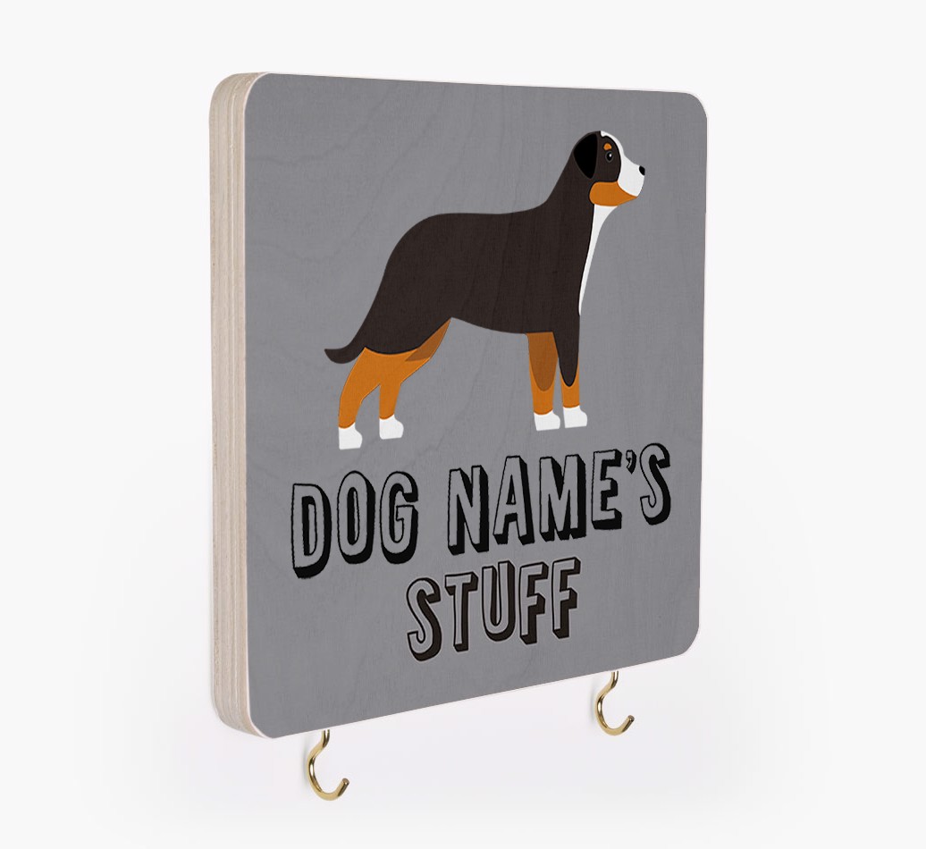 'Dog's Stuff' - Personalized {breedFullName} Lead & Collar Hanger
