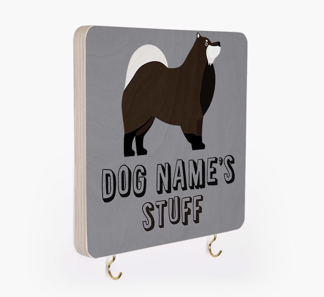 'Dog's Stuff' - Personalized {breedFullName} Lead & Collar Hanger