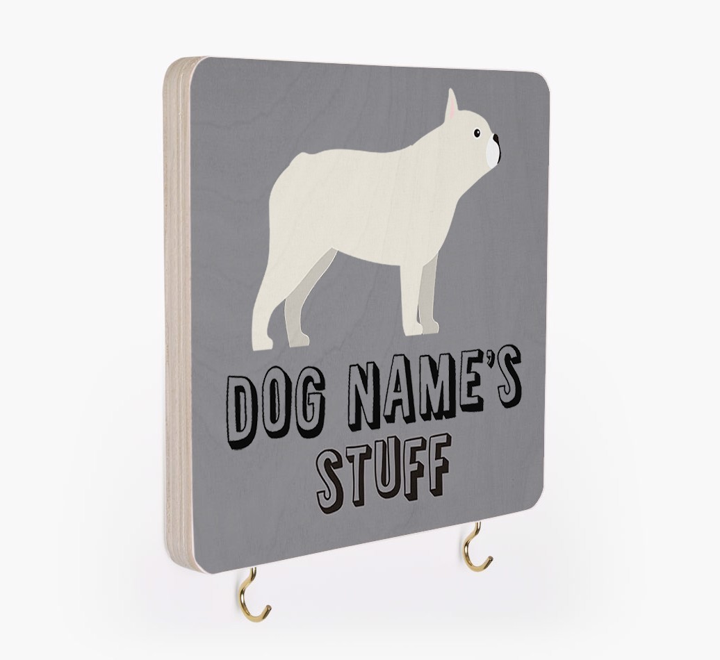 'Dog's Stuff' - Personalised {breedFullName} Lead & Collar Hanger