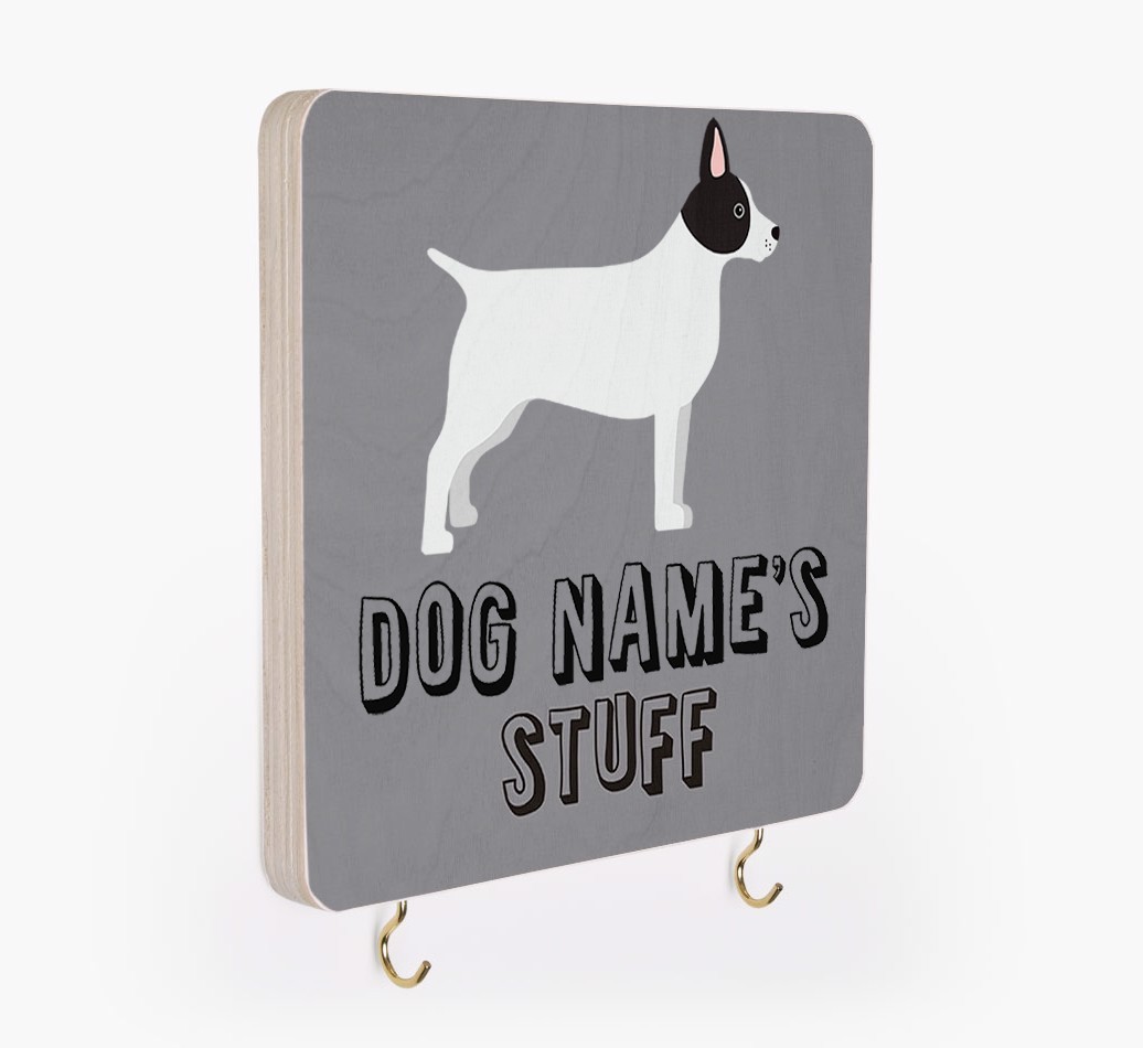 'Dog's Stuff' - Personalised {breedFullName} Lead & Collar Hanger