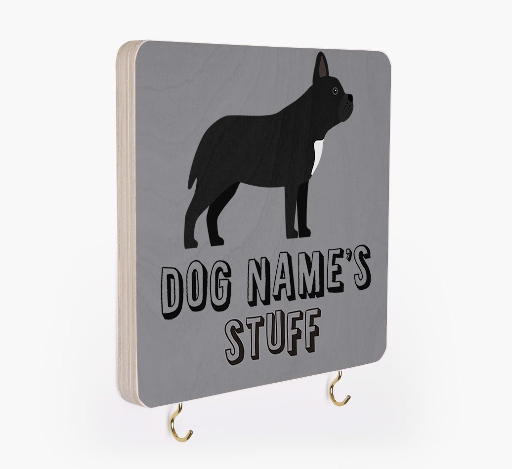 'Dog's Stuff' - Personalized {breedFullName} Lead & Collar Hanger