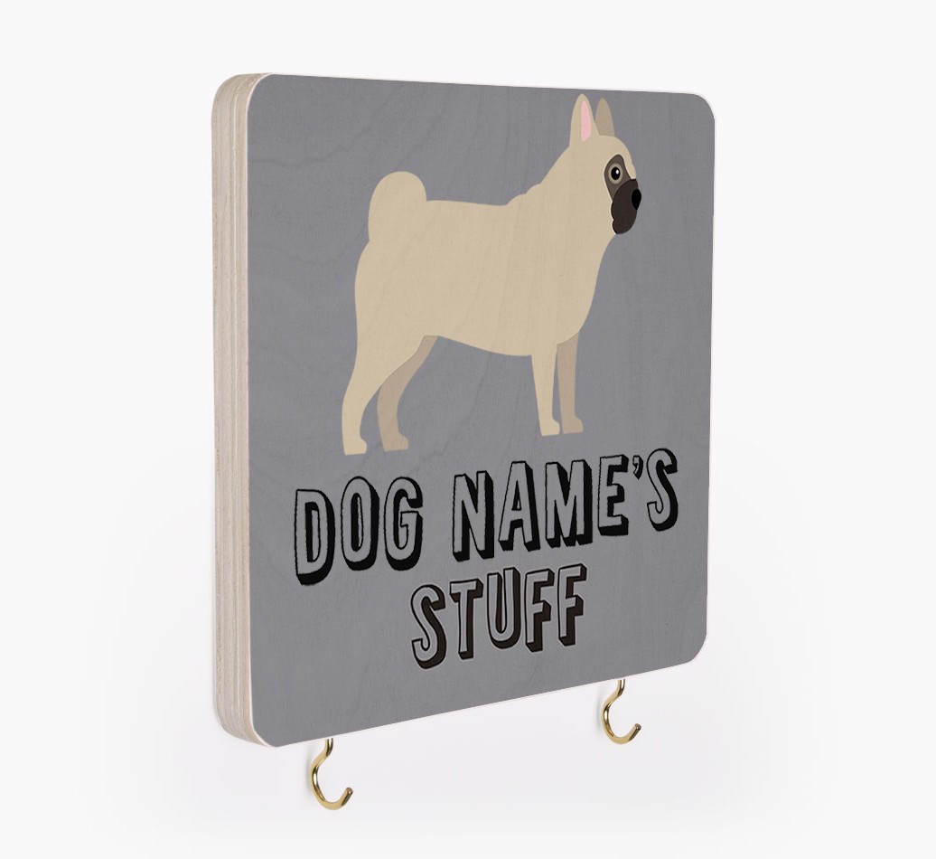 'Dog's Stuff' - Personalised {breedFullName} Lead & Collar Hanger
