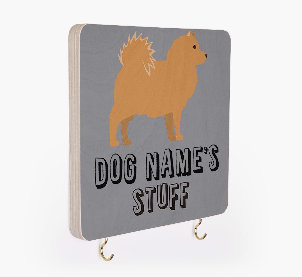 'Dog's Stuff' - Personalised {breedFullName} Lead & Collar Hanger