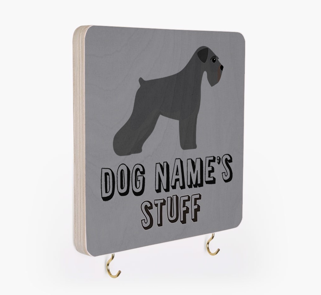 'Dog's Stuff' - Personalised {breedFullName} Lead & Collar Hanger