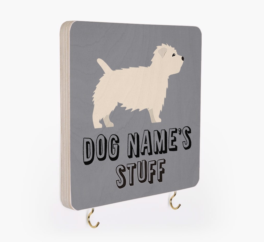 'Dog's Stuff' - Personalised {breedFullName} Lead & Collar Hanger